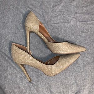 Steve Madden Gold Glitter Heels